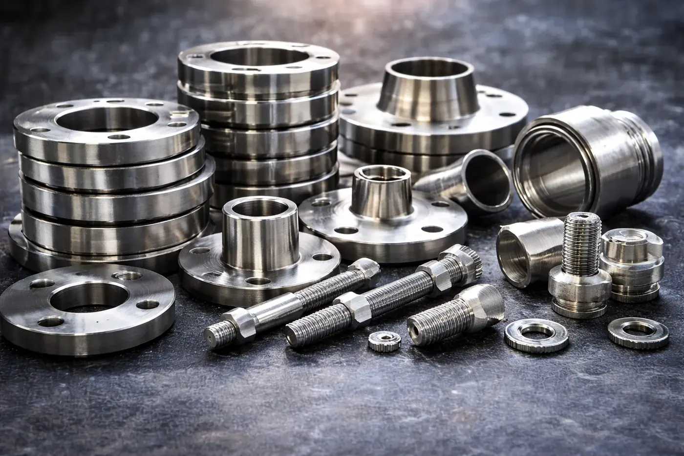 Stainless steel pipe fittings including elbows tees and reducers
