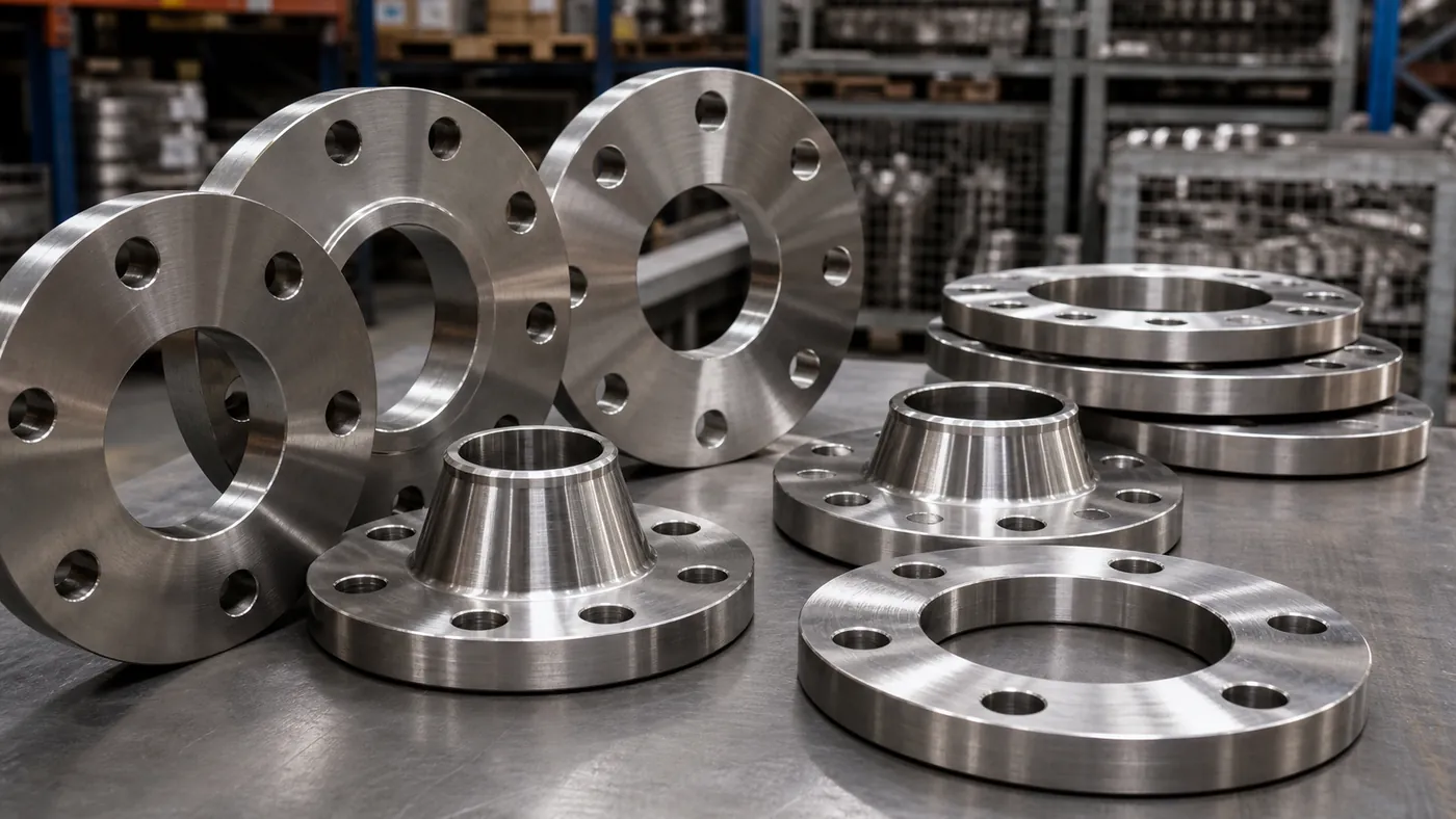 Stainless steel flanges for process piping projects
