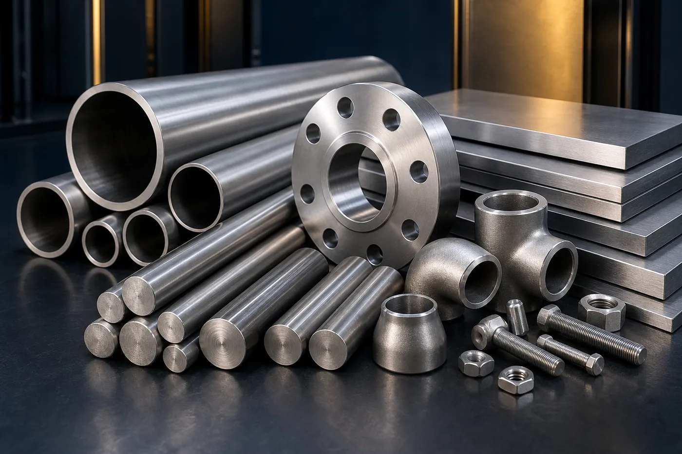 Hastelloy C-22 nickel alloy pipes plates bars flanges fittings fasteners and corrosion resistant Hastelloy C-22 components