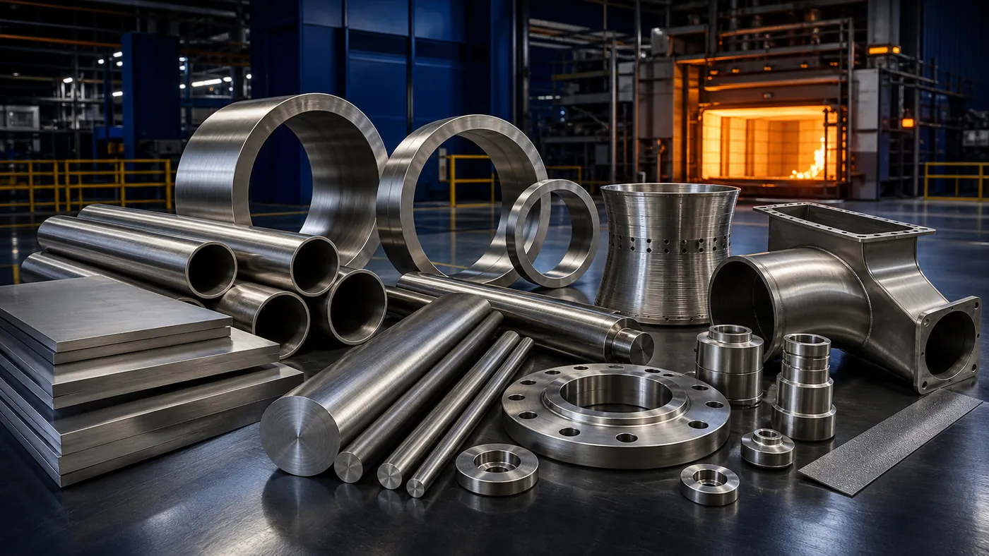 Hastelloy X high temperature nickel alloy sheets plates tubes bars rings flanges and combustion components