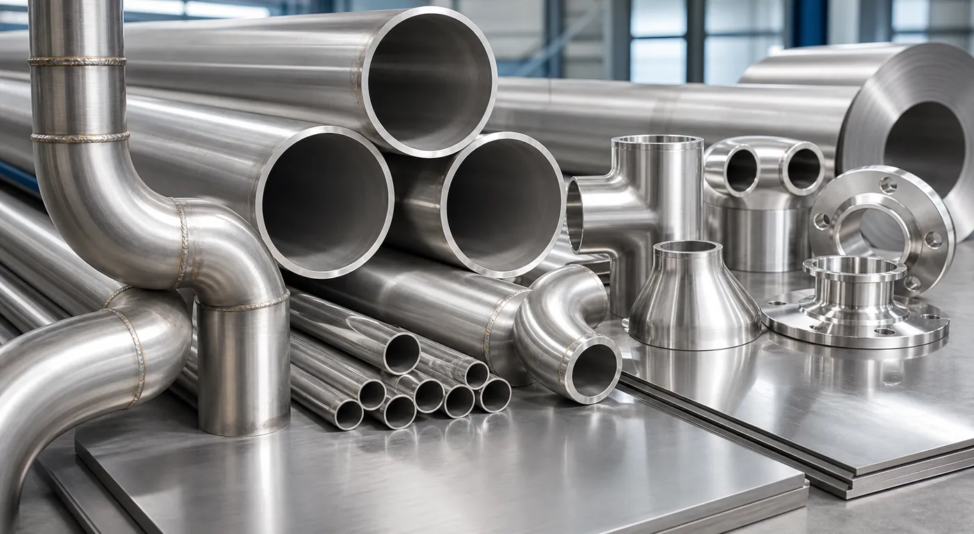 SS 304L stainless steel welded pipes tubes sheets plates flanges and fittings