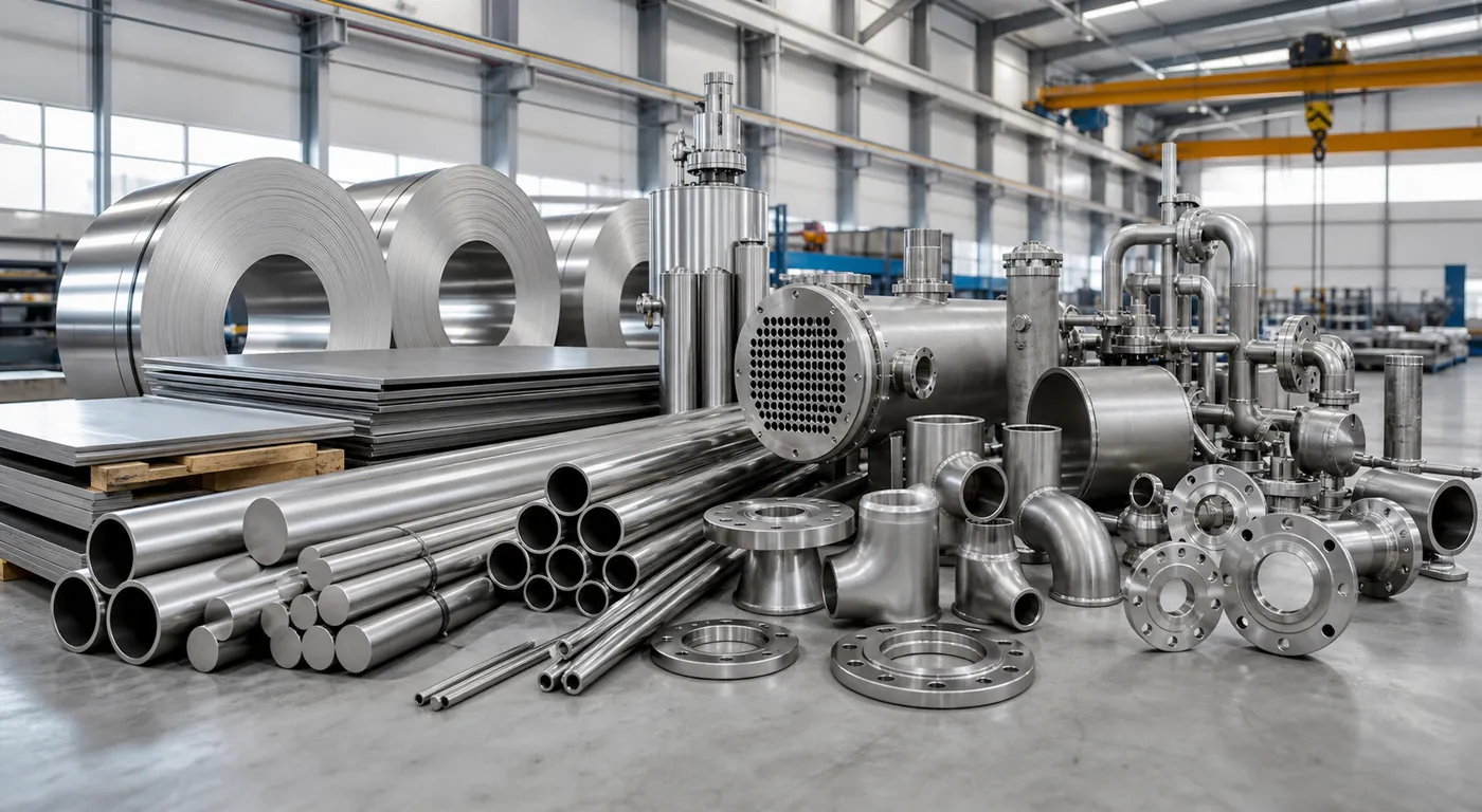 Stainless Steel 316Ti pipes tubes sheets plates flanges fittings and bars