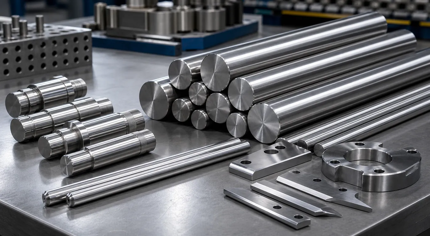 SS 420 stainless steel bars rods shafts and machined parts