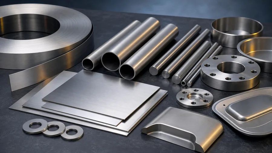 Titanium Grade 1 sheets plates strips tubes bars flanges washers and formed components