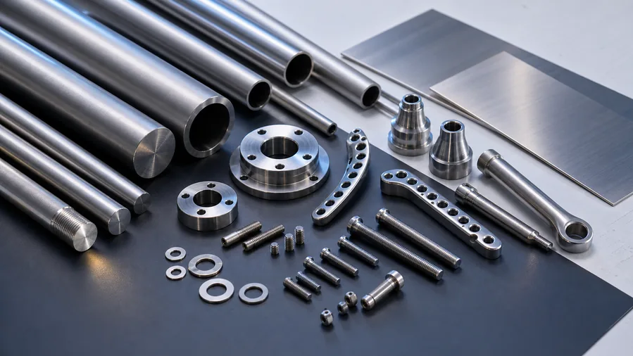 Titanium Grade 23 Ti-6Al-4V ELI bars tubes plates fasteners flanges and precision machined components
