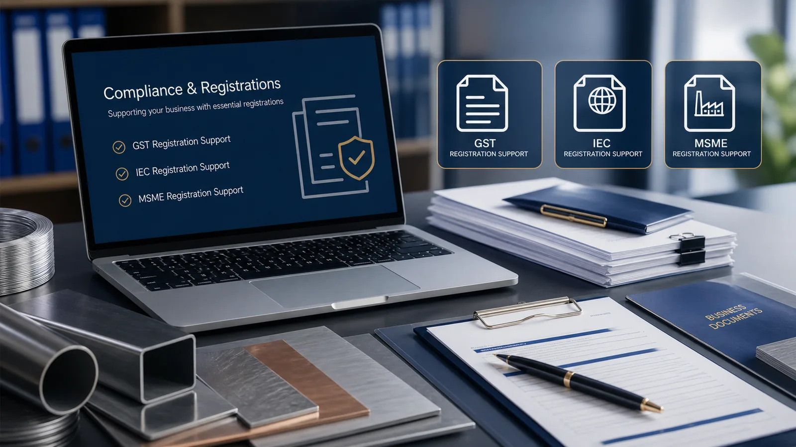 Quality documentation support for MTC PMI inspection and export RFQs